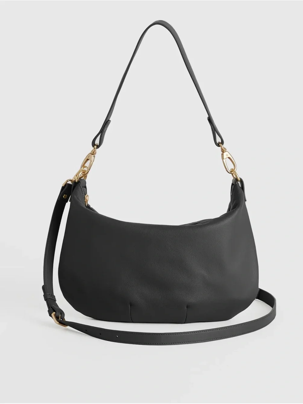 Quince Sloane Shoulder Bag Black
